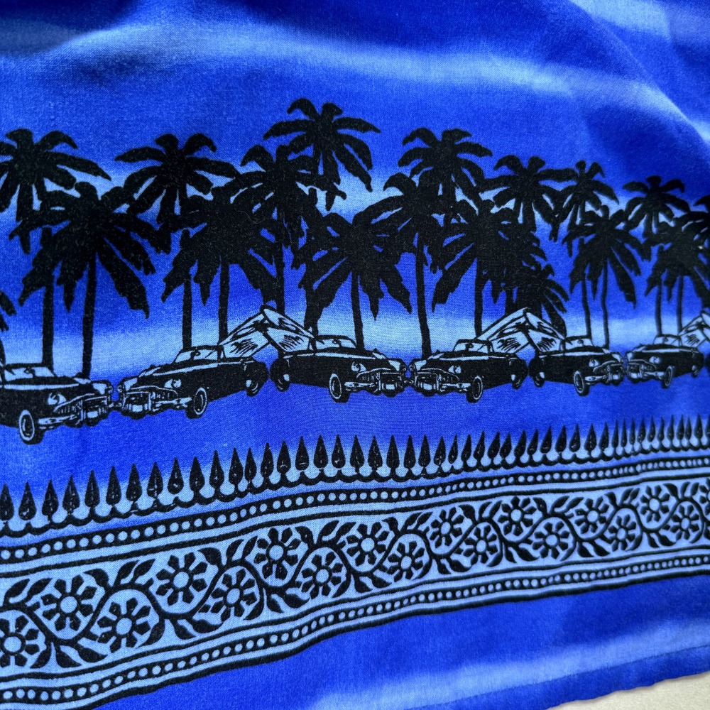 Pineapple Connection Hawaiian Shirt Men S Blue Cars Surfboards Palm‎ Classic - Picture 11 of 11